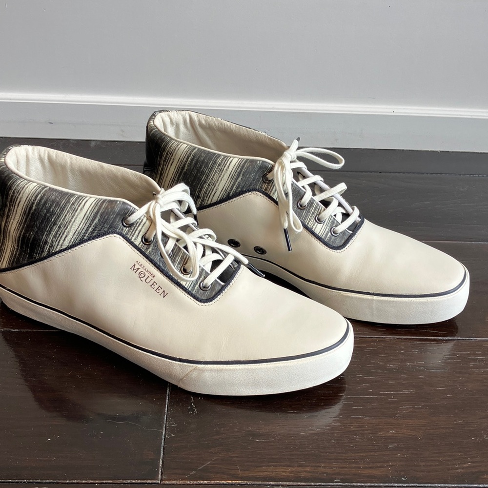 Alexander McQueen x Puma Mid II North Sea Leather Lace Up Sneakers Men’s 11 NWOT - Picture 3 of 9